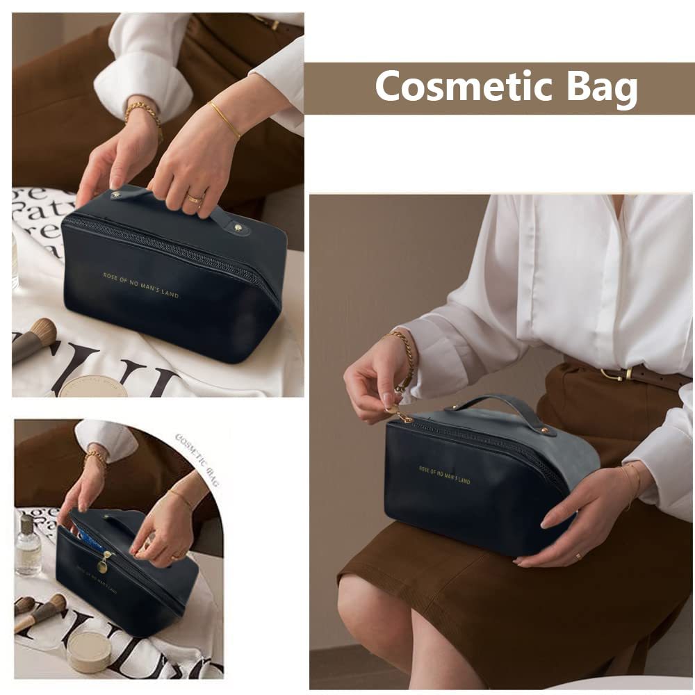 Large Capacity Travel Cosmetic Bag Multifunctional Toiletry Organizer for Women